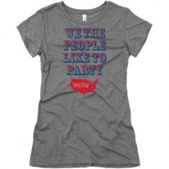Ladies Slim Fit Super Soft Triblend Tee