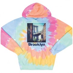 Unisex Tie-Dye Fleece Hoodie