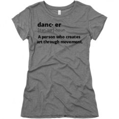 Ladies Slim Fit Super Soft Triblend Tee