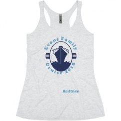 Ladies Slim Fit Super Soft Racerback Triblend Tank