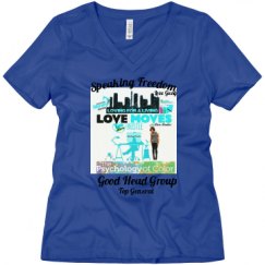 Ladies Relaxed Fit V-Neck Tee