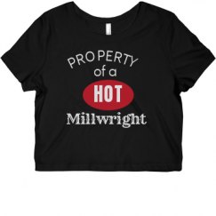 Ladies Slim Fit Crop Top Tee