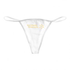 Basic White Thong Underwear