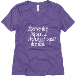 Ladies Relaxed Fit Super Soft Triblend V-Neck Tee