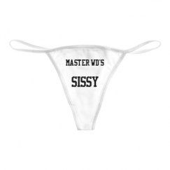 Basic White Thong Underwear