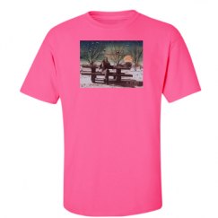 Unisex Ultra Cotton Safety Neon Crewneck Tee