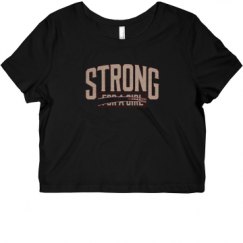 Ladies Slim Fit Crop Top Tee