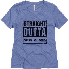 Ladies Relaxed Fit Super Soft Triblend V-Neck Tee