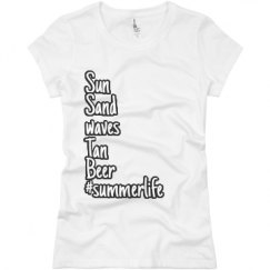 Ladies Slim Fit Basic Promo Jersey Tee