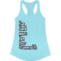 Ladies Slim Fit Racerback Tank Top