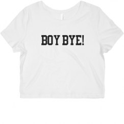 Ladies Slim Fit Crop Top Tee