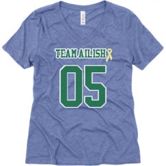 Ladies Relaxed Fit Super Soft Triblend V-Neck Tee