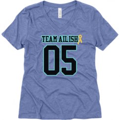 Ladies Relaxed Fit Super Soft Triblend V-Neck Tee