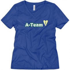 Ladies Relaxed Fit V-Neck Tee