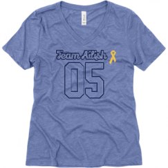 Ladies Relaxed Fit Super Soft Triblend V-Neck Tee