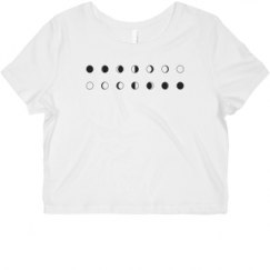 Ladies Slim Fit Crop Top Tee