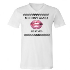 Unisex V-Neck Jersey Tee