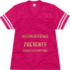 Ladies Relaxed Fit Mesh Football Jersey