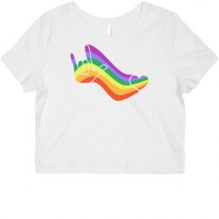 Ladies Slim Fit Crop Top Tee
