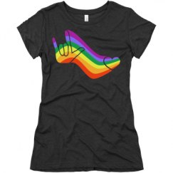 Ladies Slim Fit Super Soft Triblend Tee