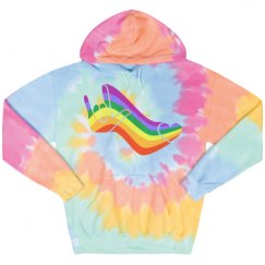 Unisex Tie-Dye Fleece Hoodie