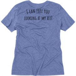 Ladies Relaxed Fit Super Soft Triblend V-Neck Tee