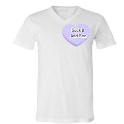 Unisex V-Neck Jersey Tee