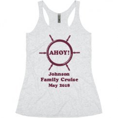 Ladies Slim Fit Super Soft Racerback Triblend Tank