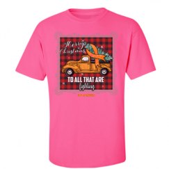 Unisex Ultra Cotton Safety Neon Crewneck Tee