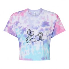 Women's Tie Dye Crop Top Tee