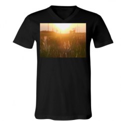 Unisex V-Neck Jersey Tee