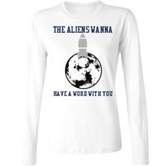 Ladies Relaxed Fit Basic Long Sleeve Tee