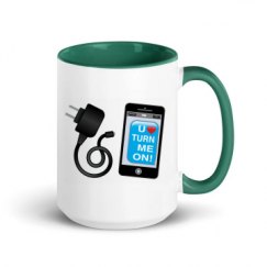 15oz Ceramic Mug with Color Inside