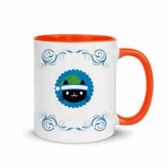 11oz Ceramic Mug with Color Inside