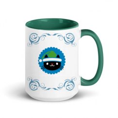 15oz Ceramic Mug with Color Inside