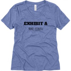 Ladies Relaxed Fit Super Soft Triblend V-Neck Tee