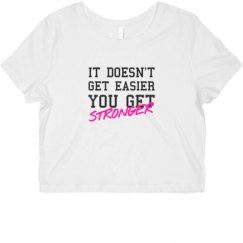 Ladies Slim Fit Crop Top Tee