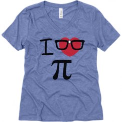 Ladies Relaxed Fit Super Soft Triblend V-Neck Tee