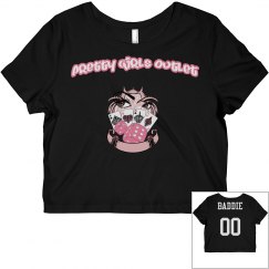 Pretty Girl Outlet (crop top) Black