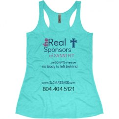 Ladies Slim Fit Super Soft Racerback Triblend Tank