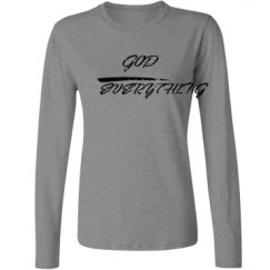 Ladies Relaxed Fit Basic Long Sleeve Tee