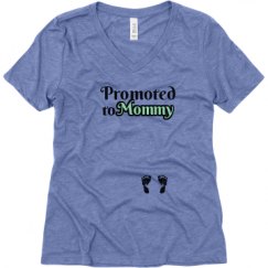 Ladies Relaxed Fit Super Soft Triblend V-Neck Tee