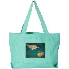 Seaside Cotton Canvas Pigment-Dyed Boat Tote Bag