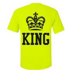 Unisex Ultra Cotton Safety Neon Crewneck Tee