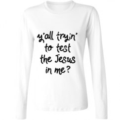 Ladies Relaxed Fit Basic Long Sleeve Tee