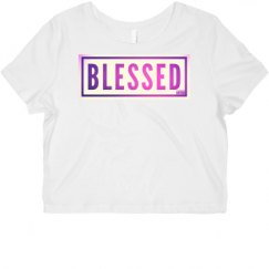 Ladies Slim Fit Crop Top Tee