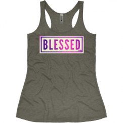 Ladies Slim Fit Super Soft Racerback Triblend Tank