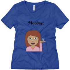 Ladies Relaxed Fit V-Neck Tee