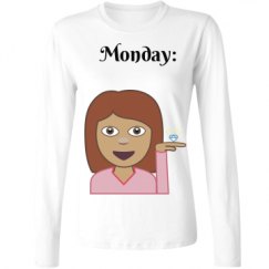 Ladies Relaxed Fit Basic Long Sleeve Tee