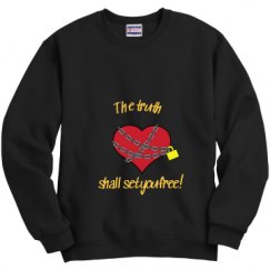 Unisex Film and Foil Crewneck Sweatshirt